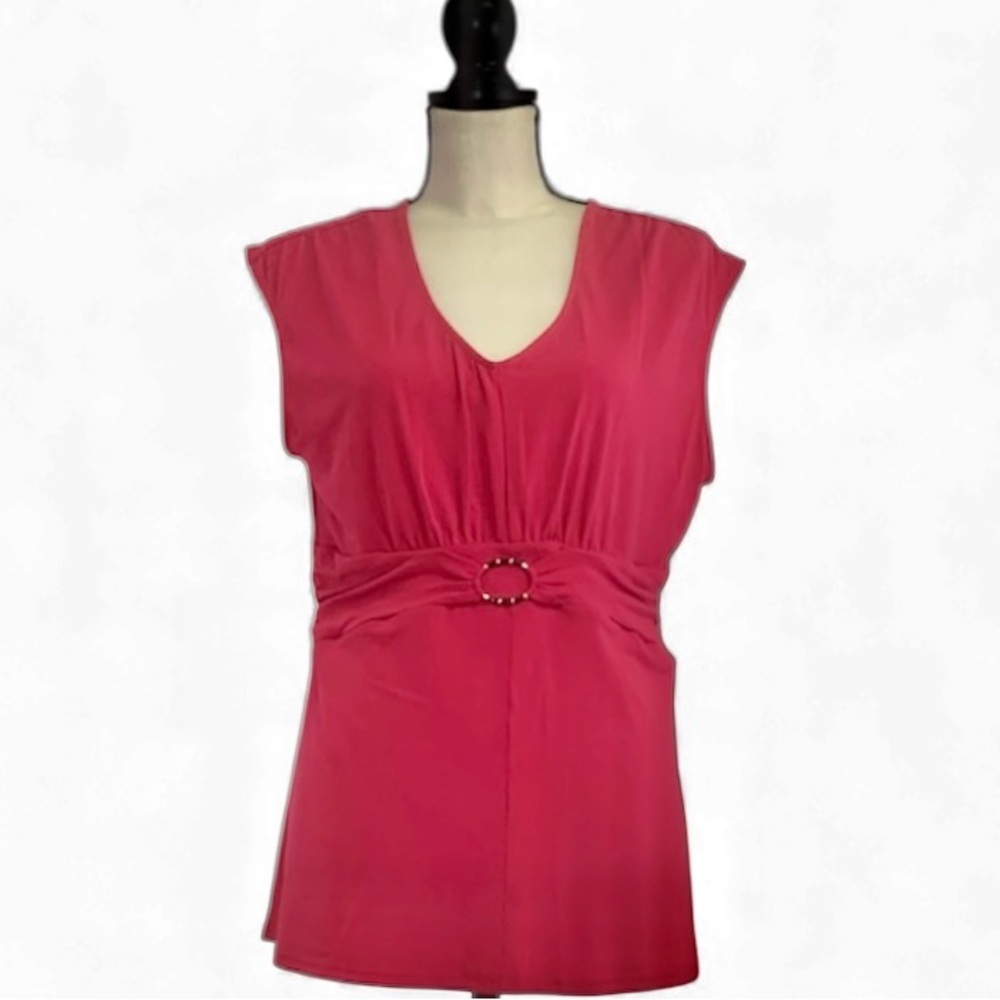 Jacqueline Smith, hot pink blouse size large